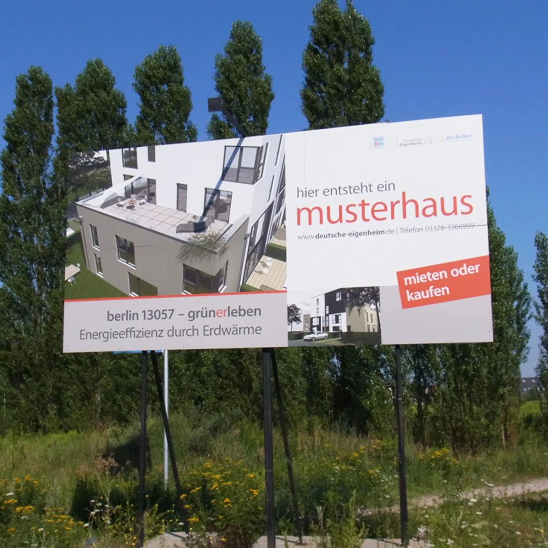 Bauschild von AR Display